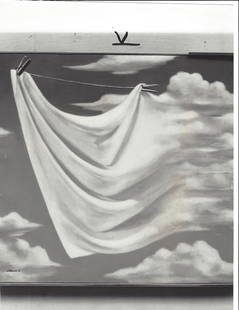 1967 Photo Cloudy Monday Painting By Joseph Tanous: 1967 Photo Cloudy Monday Painting By Joseph Tanous`.. Photo size: 11 x 8 inches. Provenance: New York-Based Photography Collector & Curator -Collection of Rare Photographs. Note: Please study the imag