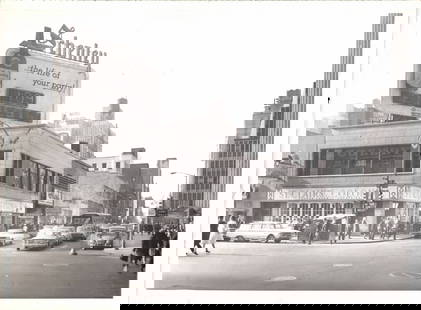 50th st Ave Of Americas New York City St Photo. Clairs: 50th st Ave Of Americas New York City St Photo. Clairs Colonial Large Photo Approx Size: 10 x 8 inches.Provenance: New York-Based Photography Collector & Curator -Collection of Rare Photographs. Note: