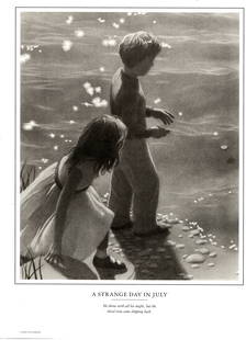 Original Print.A Strange Day in July by the American author Chris Van Allsburg: Original Print.A Strange Day in July by the American author Chris Van Allsburg.Approx Size: 16 x 12 inches. . Good condition. See photos. We pack & Ship for you. We take care of the shipping services