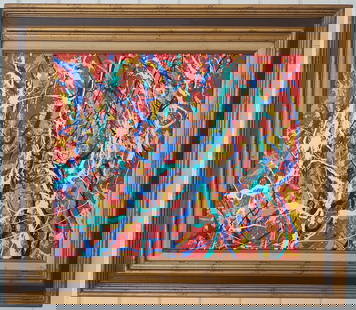 Jackson Pollock Abstract Painting: Jackson Pollock Abstract Painting - Support Canvas - Approx Painting Size: 20 x 24 Inches. Wood Frame 28 x 32 x 3 Inches. it is being sold in the manner of the artist.good condition. see photos. From