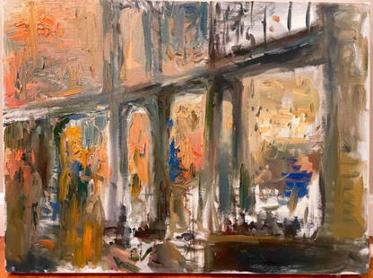 The Great Fire in New York, 1835, Abstract Modern Original Oil Painting Canvas: The Great Fire in New York, 1835, Abstract Modern Original Oil Painting Canvas Signed. Size:18x24 Approx Painting Size: 18 x 24 Inches.Canvas Only We pack & Ship for you, We take care of the