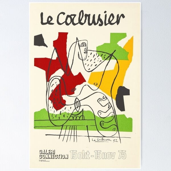 Le Corbusier Lithograph Print (Exhibition 1952). Abstract, Modernism: Le Corbusier Lithograph Print (Exhibition 1963). Abstract, Modernism Approx Size:15.6 x 23.4 inches. We pack & Ship for you, We take care of the shipping services in house .