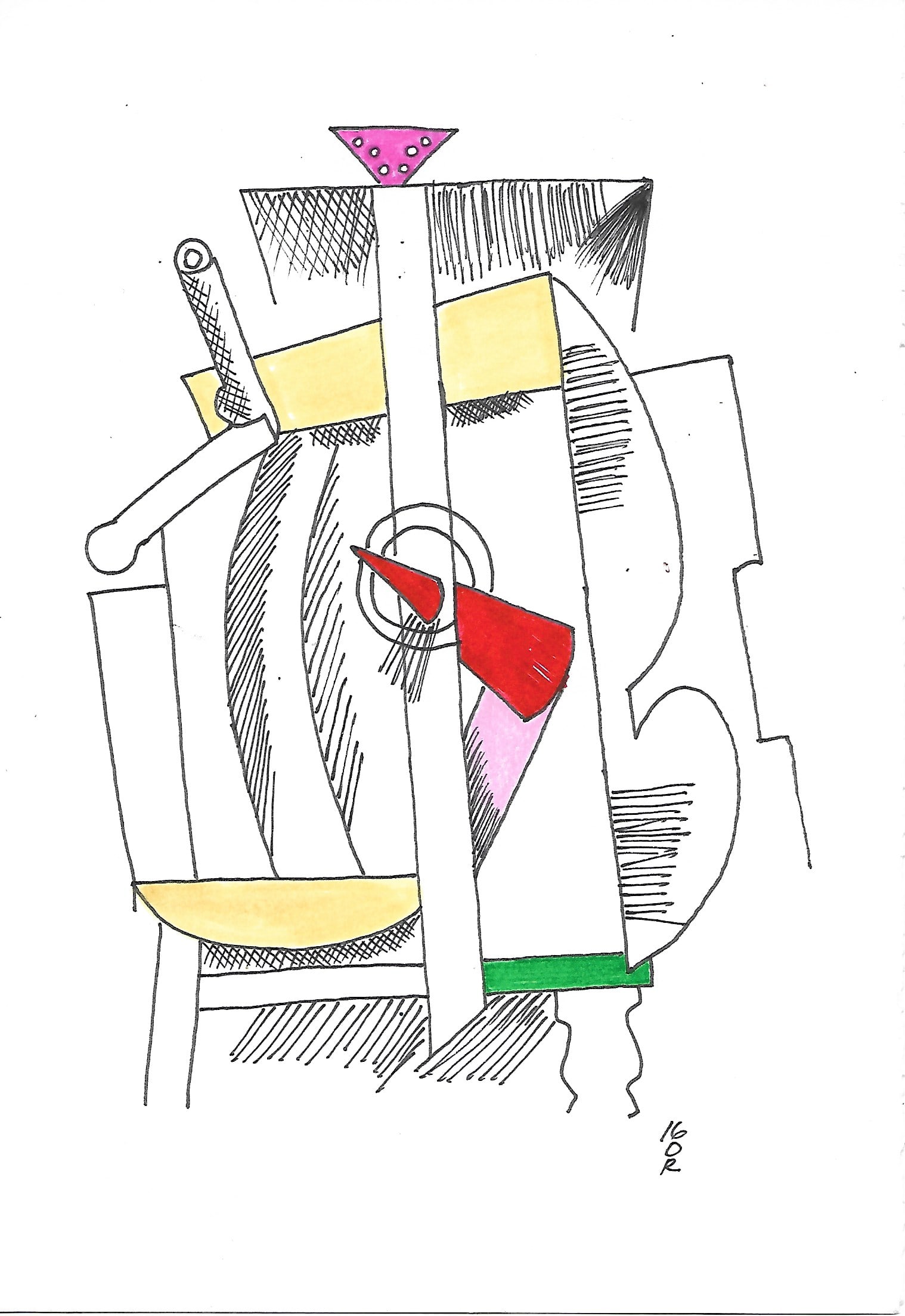 Rare Original Drawing Pencil on Paper Signed: Rare Original Drawing Pencil on Paper Signed - Contemporary Expressionism -Measurements: 7 1/2 x 11 in. Hand Signed 2016 - Embossed Stamp.