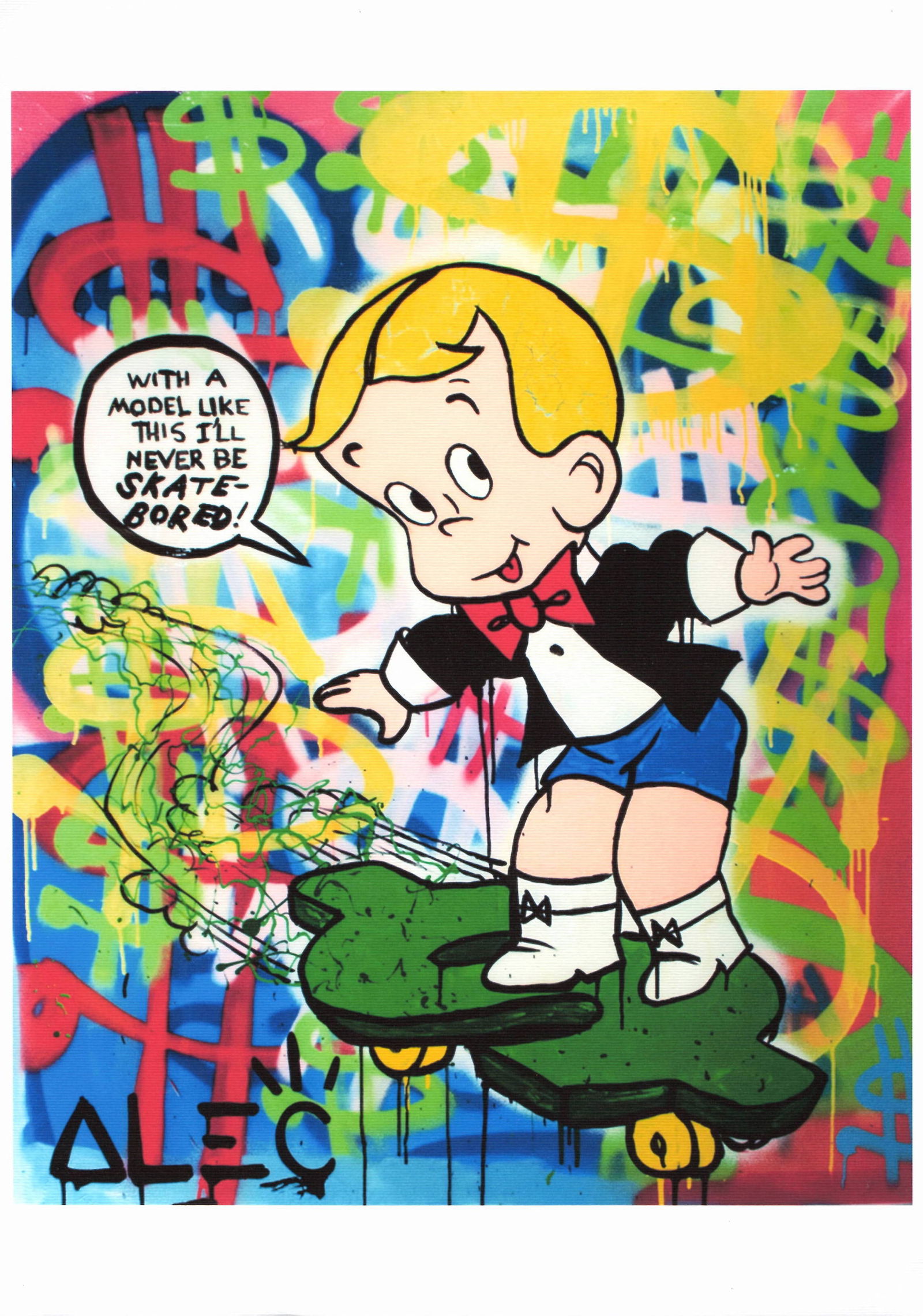 Pop Art Modern Print. Thick Paper White Border.: Pop Art Modern Print. Thick Paper White Border. Paper Size:12 x 18 inches. Good Condition. We pack & Ship for you. We take care of the shipping services in house