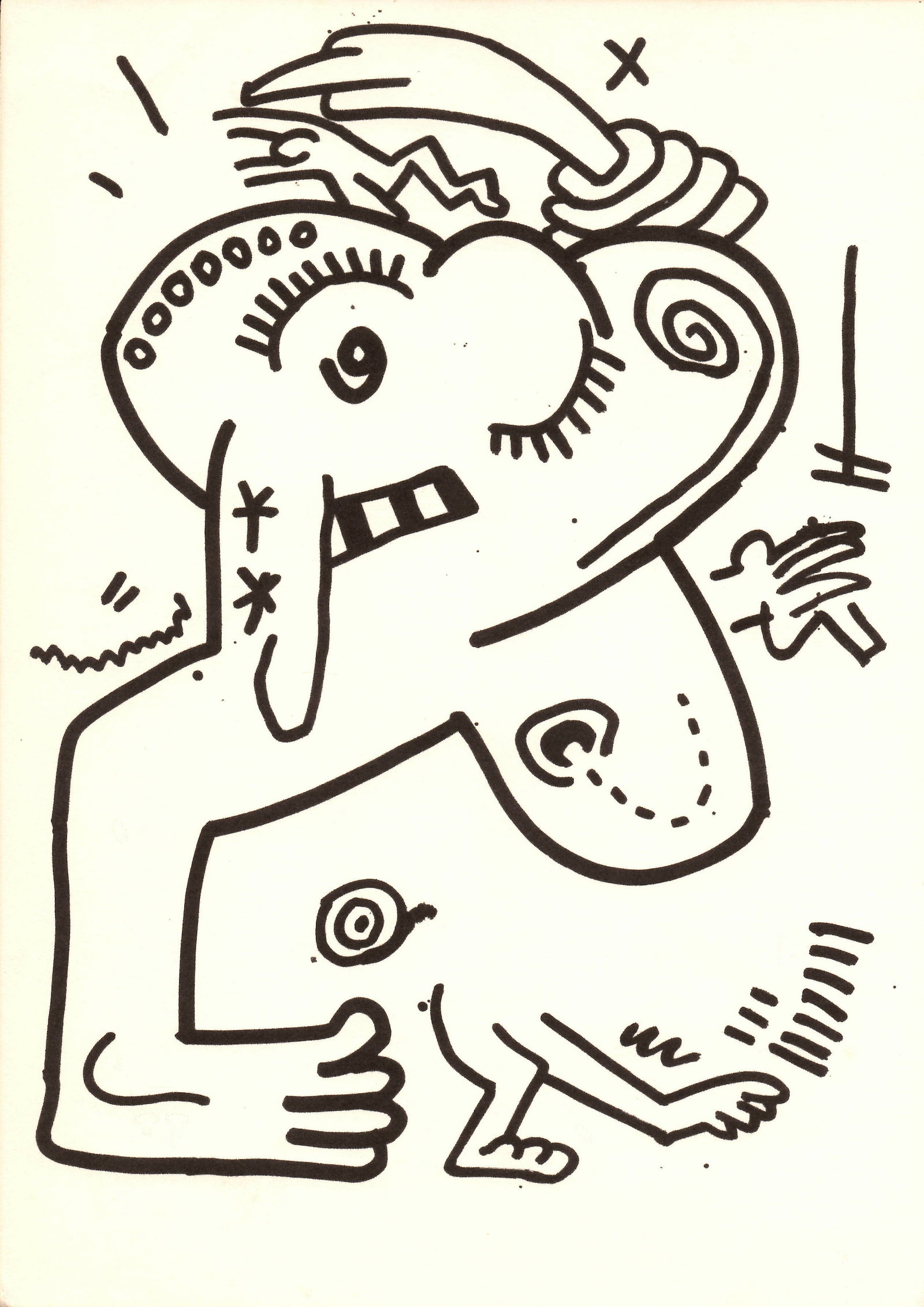 Keith Haring 1985 N.York Fine Art Print. Ink on Paper: Keith Haring 1985 N.York Fine Art Print. Ink on Paper.Free South Africa. Print Paper Size: 12 x 8 1/2 Inches. Good Condition. We pack & Ship for you. We take care of the shipping services in house