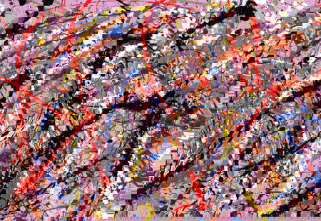 Jackson Pollock Abstract Painting on Paper: Jackson Pollock Abstract Painting on Paper -Approx Painting Size: 18 x 12 Inches. Painting is done in the modern, abstract expressionist style for which Pollock is known. It is being sold in the manne