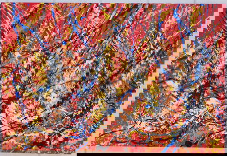 Jackson Pollock Abstract Art Painting on Canvas: Jackson Pollock Abstract ArtPainting on Canvas. Approx Painting Size:: 36 x 24 inches. Painting is done in the modern abstract expressionist style for which Pollock is known. It is being sold in the m