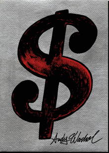 Signed Andy Warhol Mixed Media on Paper, Embossed Stamp .On verso: Signed Andy Warhol Mixed Media on Paper, Embossed Stamp .On verso, also stamp inscribed Authorized by the Andy Warhol Foundation.Approx Size: 11 3/4 x 8 1/2 inches. Provenance: This item has limited p