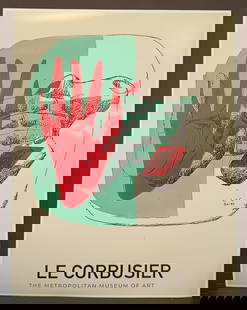 Large Le Corbusier Lithograph Print: Large Le Corbusier Lithograph Print.Approx Size:21 x 16 1/2 inches. We pack & Ship for you, We take care of the shipping services in house .
