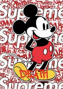 NYC Death Pop Art Lithograph Print W/ COA: NYC Death Pop Art Lithograph Print W/Certificated of Authenticity- New York Death Embossed Seal Stamp. Large Size: 12 1/2 x 17 1/2 Inches. Extra Thick paper Excellent Condition. See photos . We pack &