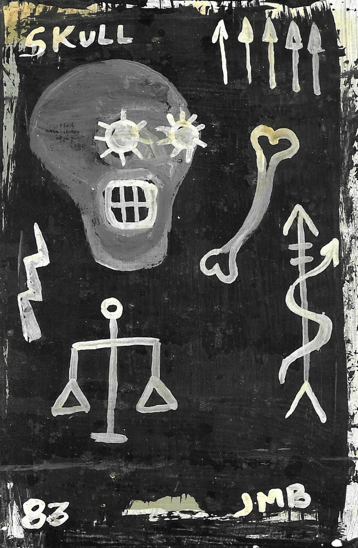 JMB - SKULL SAMO Portfolio Collection Painting (1 of 2)