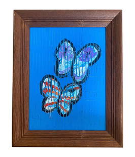 Hunt Slonem butterflies: Hunt Slonem butterflies.American painter, sculptor, and printmaker. He is best Known for his Neo-Expressionist paintings of butterflies, bunnies, and his tropical birds, often based on a personal avia