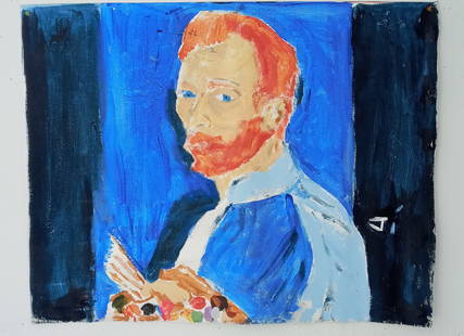 Van Gogh Unsigned Oil Painting on Canvas: Van Gogh Unsigned Oil Painting on Canvas Approx Canvas Measurements: 35 x 27 Inches. Oil Painting on Heavy Cotton Canvas painting.Great Collector Piece it is being sold in the manner or style of the a