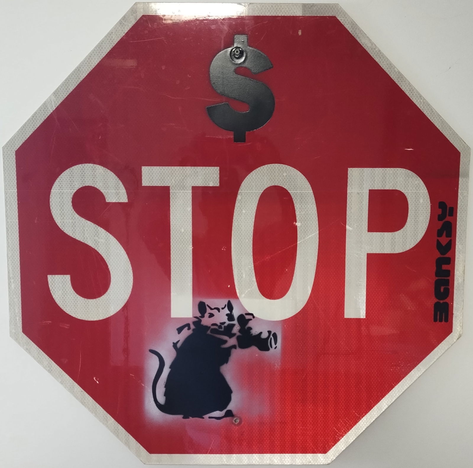 Banksy Original Street Sign  Camera Rat Art Painting 2010 (1 of 6)