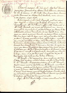 Antique Handwritten 1800s Notarized French Document Watermarket, French Republic Stamp: Antique Handwritten 1800s Notarized French Document Watermarket, French Republic Stamp, Signature and dates.Approx Size:10 x 7 Inches. This document is part of a lot I purchased directly from an antiq