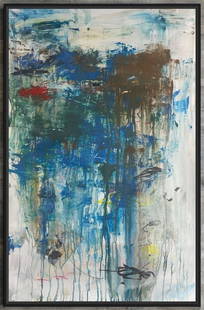Original Mixed Media Abstract NYC Pop Art Painting Signed: Original Mixed Media Abstract NYC Pop Art Painting. Title,Signed,Embossed Stamp & Gallery Stamp on Reverse. Size: 24 x 36". Will ship rolled up. Abstract Mixed Media Art Painting on paper. Can easily