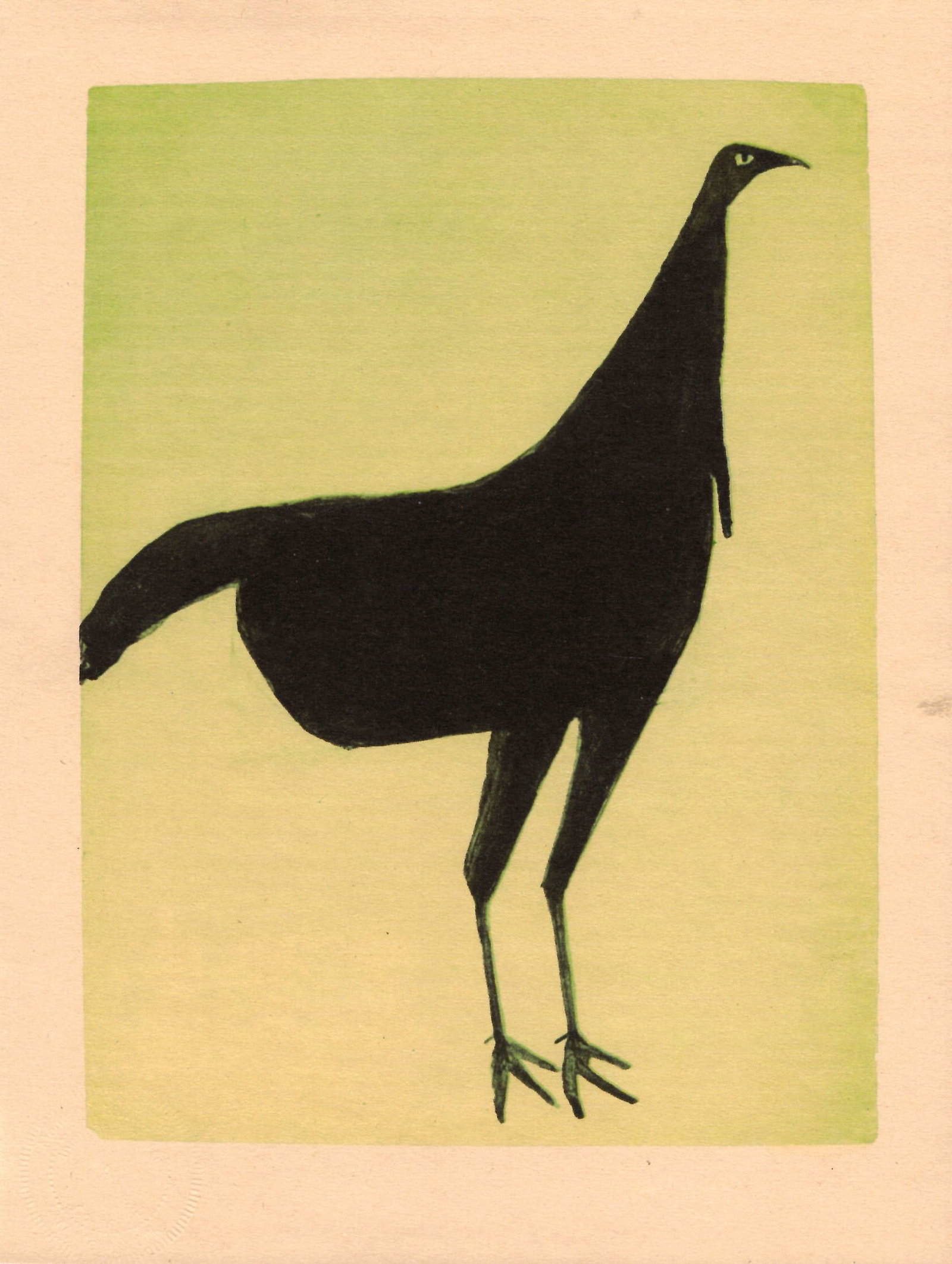 Bill Traylor - Black Turkey (1939-42) Fine Art Print: Bill Traylor - Black Turkey (1939-42) Fine Art Print Approx Print Size:- 11 x 8 1/2 Fine Art Print. We pack and ship in-house for your convenience.This item will be shipped flat, not rolled.