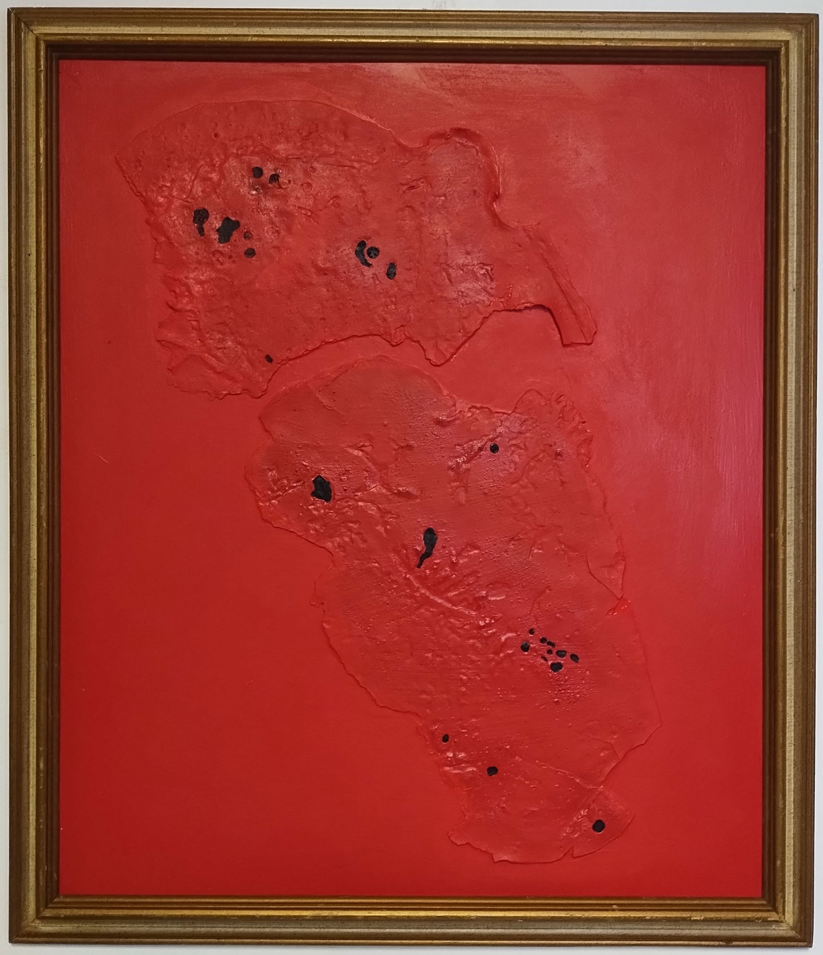 Alberto Burri, (Italian, 1915-95) Mixed Media on Masonite Abstract Composition (1 of 10)