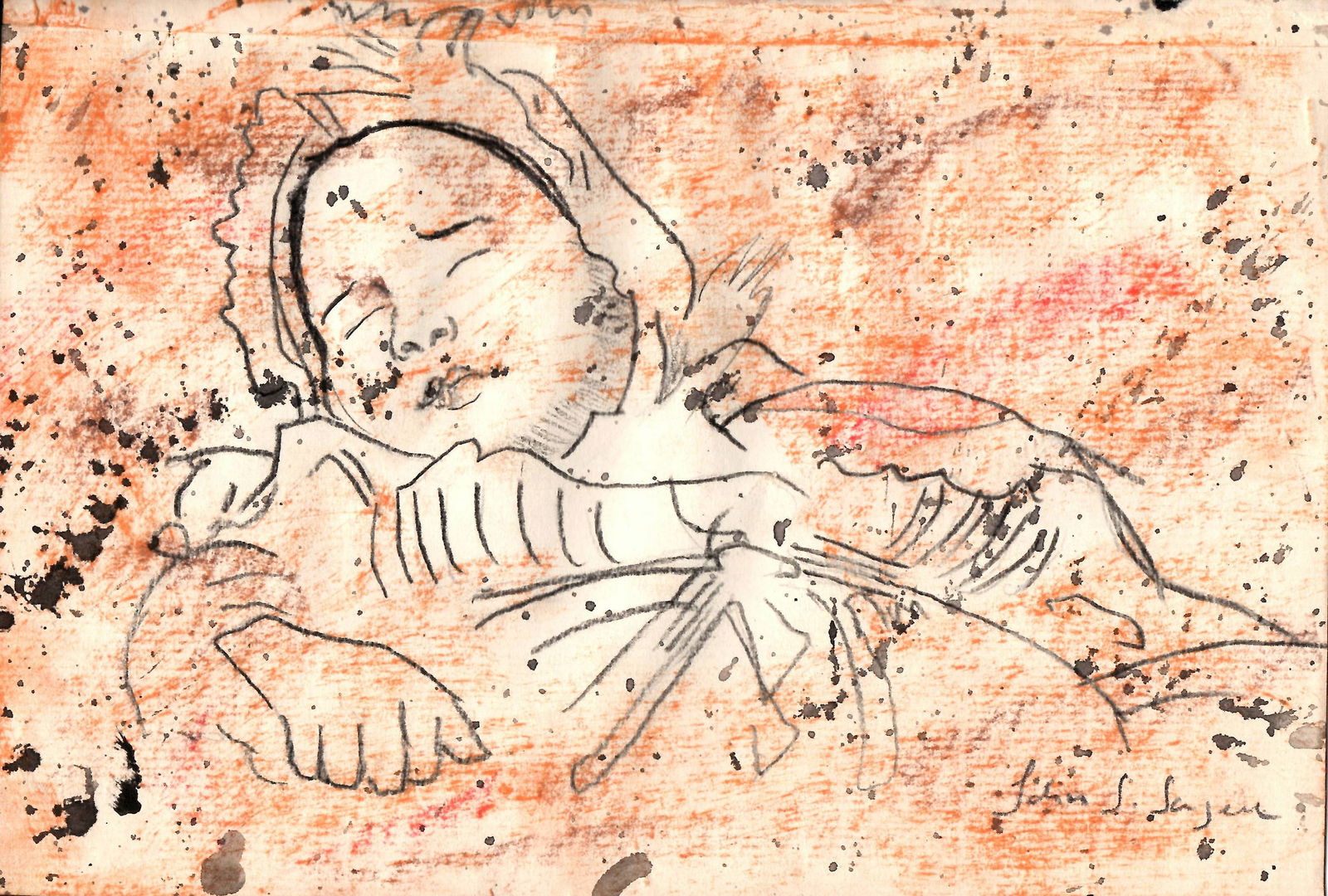 John Singer Sargent Painting Drawing Signed and Stamped (1 of 2)