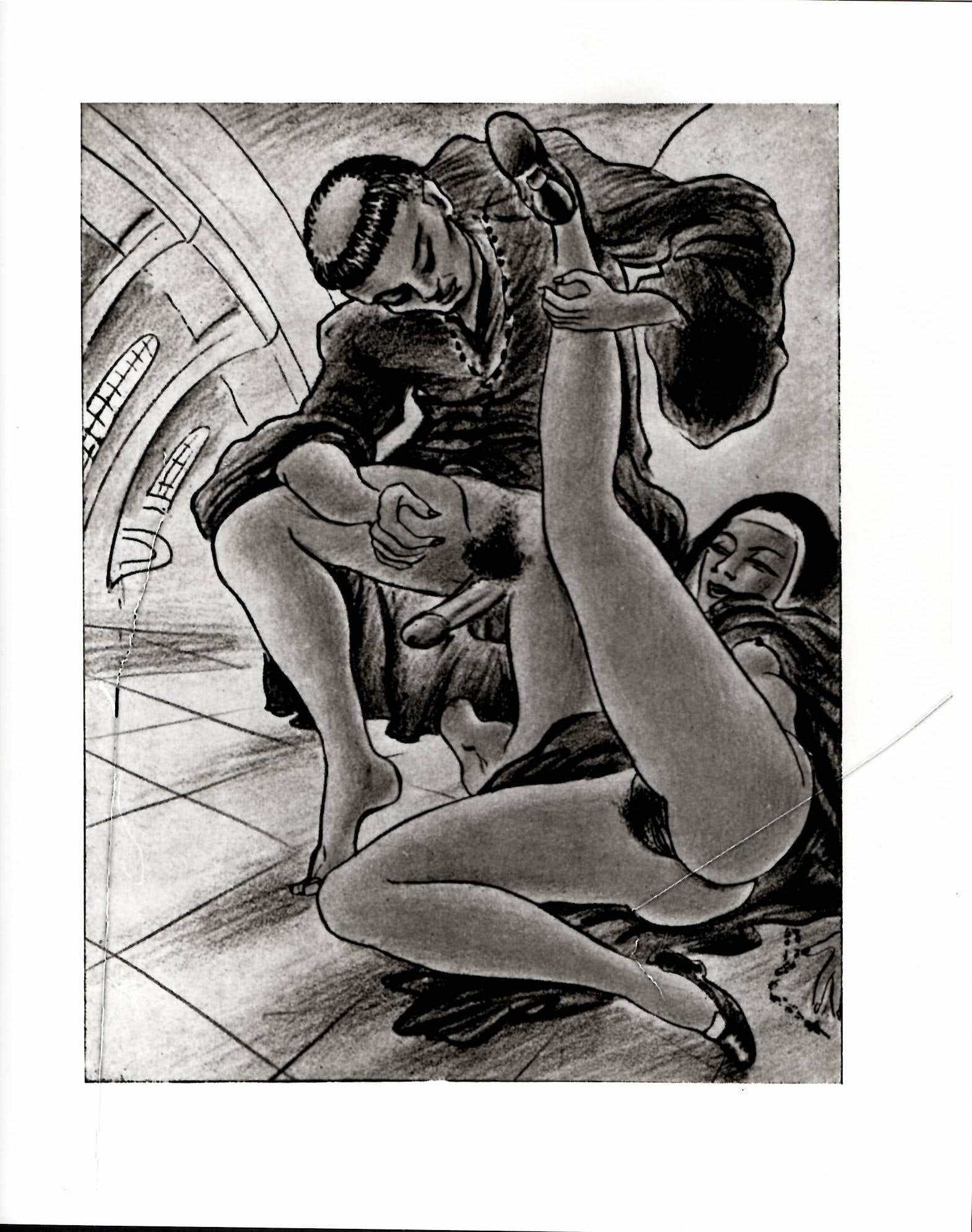 Seduction Nude & Erotic Art Photography: Seduction Nude & Erotic Art Photography Subject: Nudes & Erotic Print SILVER GELATIN PRINT SIZE:8 X 10" ACTUAL CONDTION:VINTAGE-It may have scratches, pencil or pen marks, etc.VPROVENANCE: New York-Ba