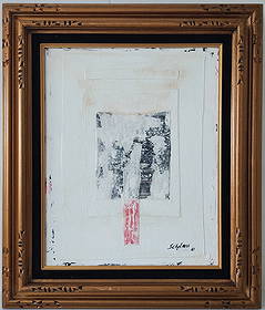 Signed Schifano, Italy (1934 - 1998) Abstract Art Painting on Canvas: Signed Schifano, Italy (1934 - 1998) Abstract Art Painting on Canvas A minimalist Abstract Mixed-media Collage Artwork with a powerful Conceptual Message. This is a one-of-a-kind piece. Approx Paintin