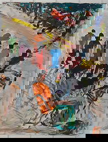 Plain Air New York Street Impressionism Painting: Plain Air New York Street Impressionism Painting Signed. NYC. Manhattan, Plein-Air Painters of Central Park. Approx Painting: 18 x 24 inches.. Frame may have scratches and marks due to storage. Good v