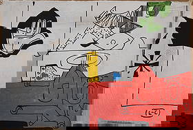 Vintage Canvas Signed Le Corbusier, Modern Old 20th Century Art, Modern Art: Vintage Canvas Signed Le Corbusier, Modern Old 20th Century Art, Modern Art. Approx Canvas SIze: 25 1/2 x 18 inches. See Photos as part of the description. Sold in the style of, After. Good vintage co