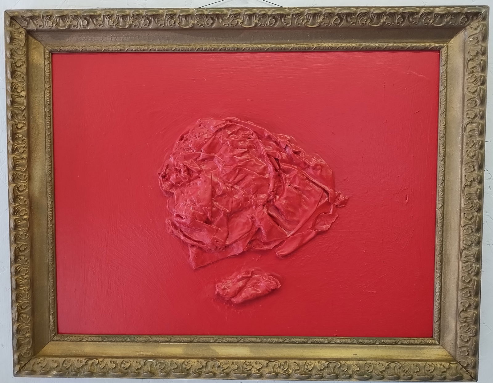 Alberto Burri, (Italian, 1915-95) Mixed Media on Masonite Abstract Composition: Alberto Burri, (Italian, 1915-95) Mixed Media on Masonite Abstract Composition. inscribed Burri on the backside. Postwar Italian Master. Approx Painting: 18 x 24 Approx Frame: 22 x 28 Inches. See phot