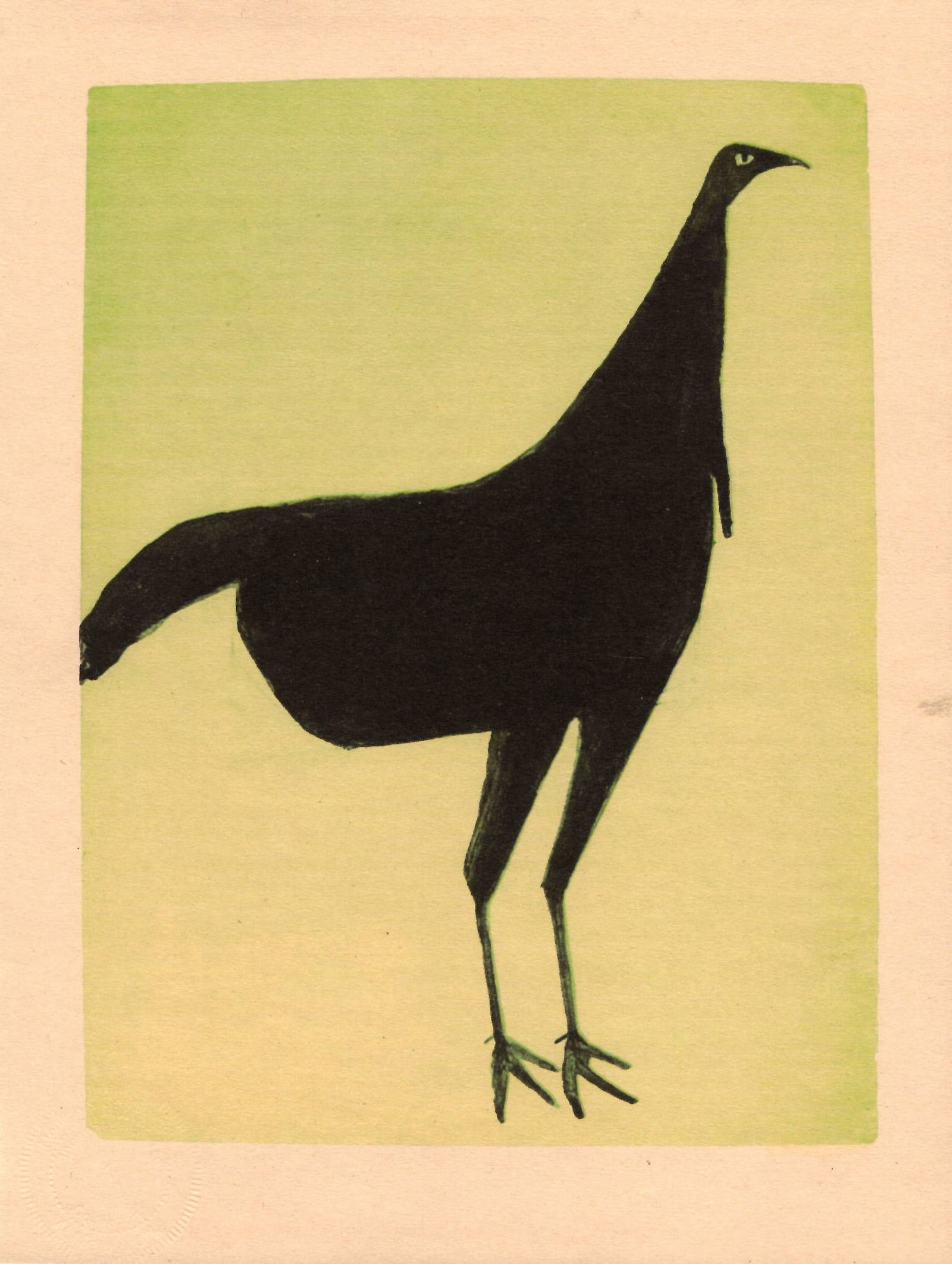 Bill Traylor - Black Turkey (1939-42) Fine Art Print (1 of 1)