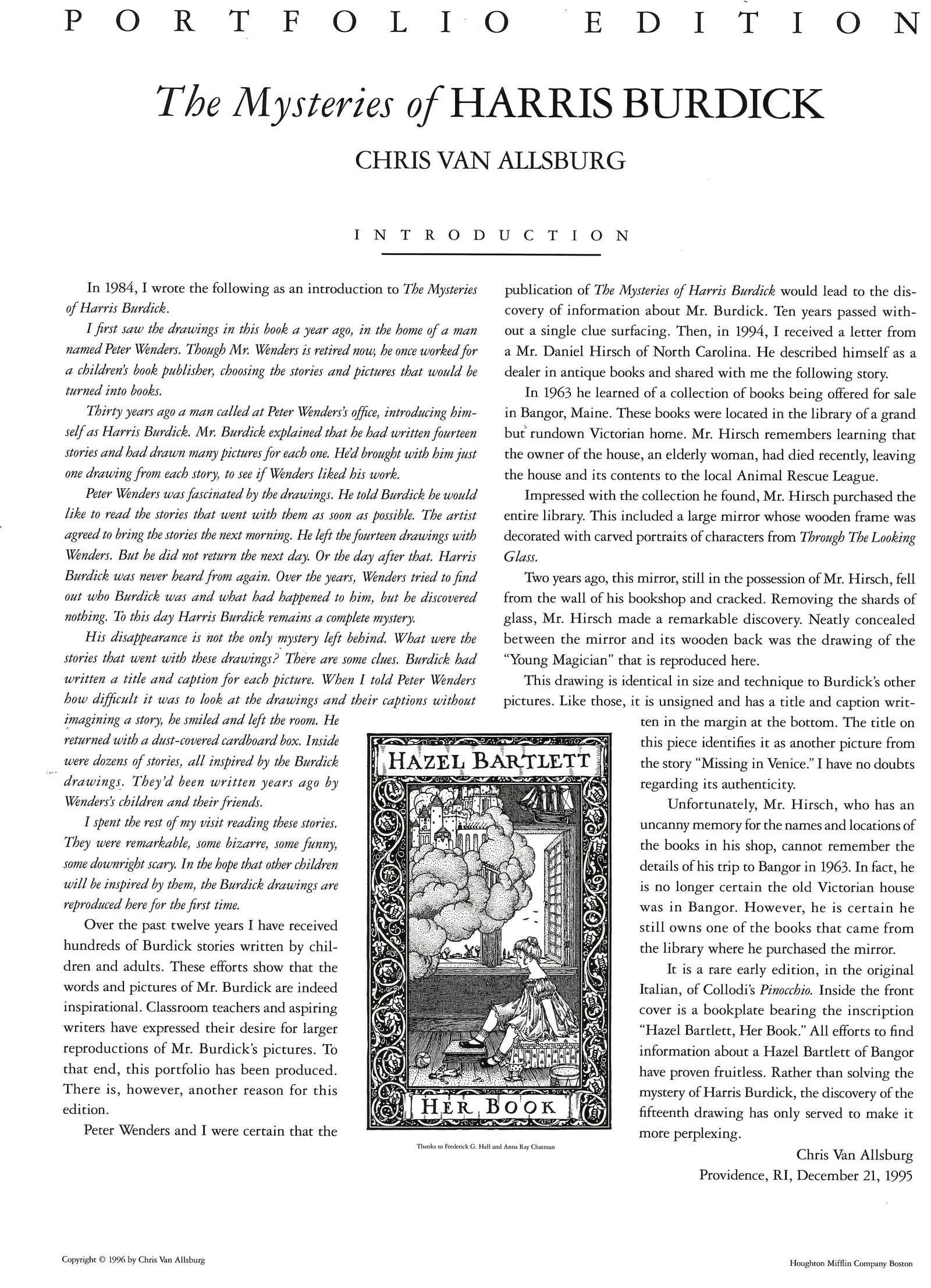 Original Print.A Strange Day in July by the American author Chris Van Allsburg (1 of 1)