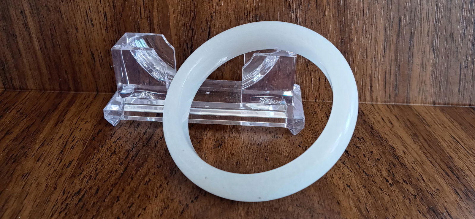 Natural White Jade Bangle Bracelet .Untreated Genuine (1 of 3)