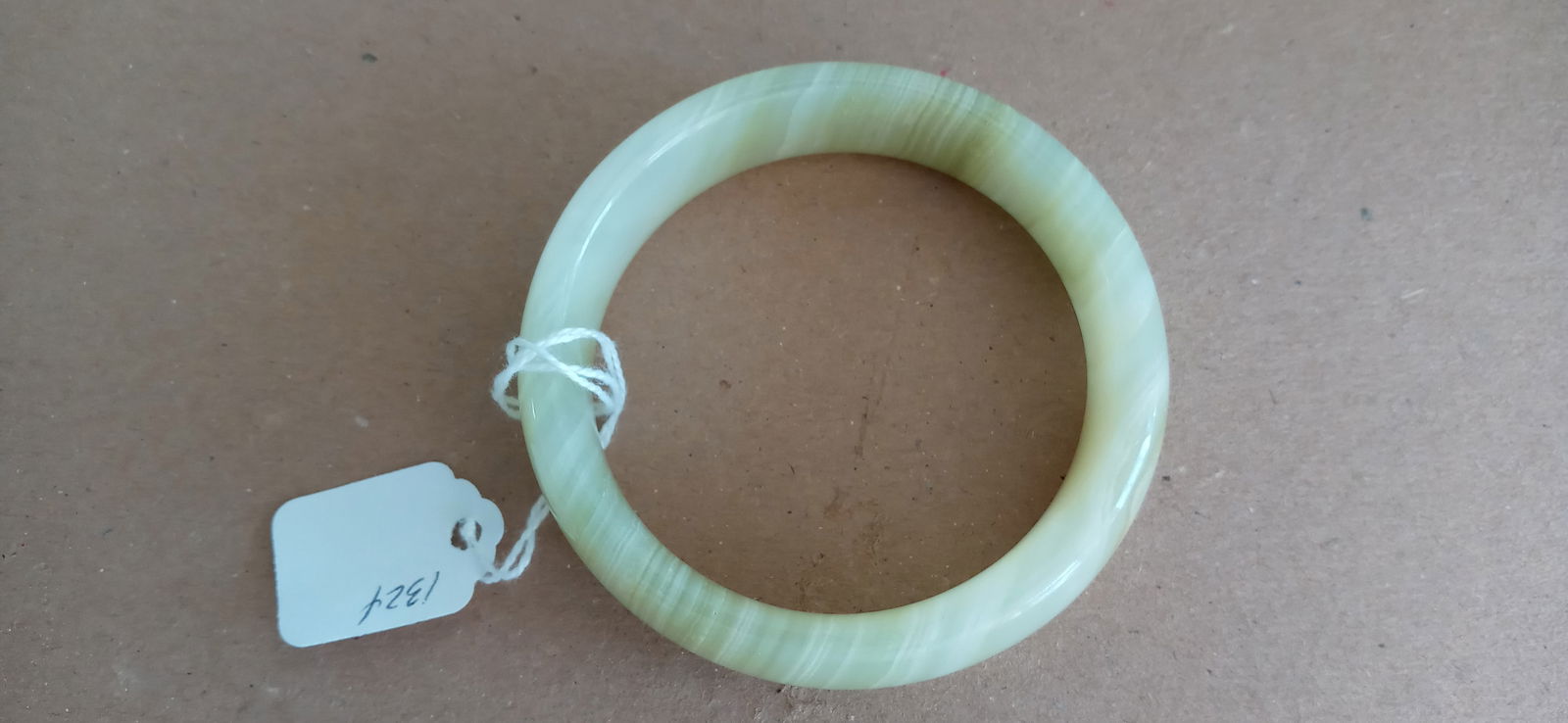 Natural Ligh Green Jade Bangle Bracelet .Untreated (1 of 3)