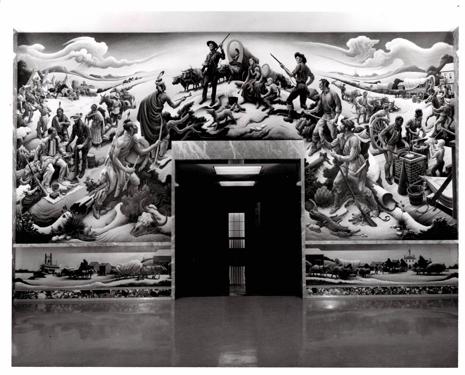 1961 Photo "Independence and the Opening of the West", Thomas Hart Benton (1 of 2)