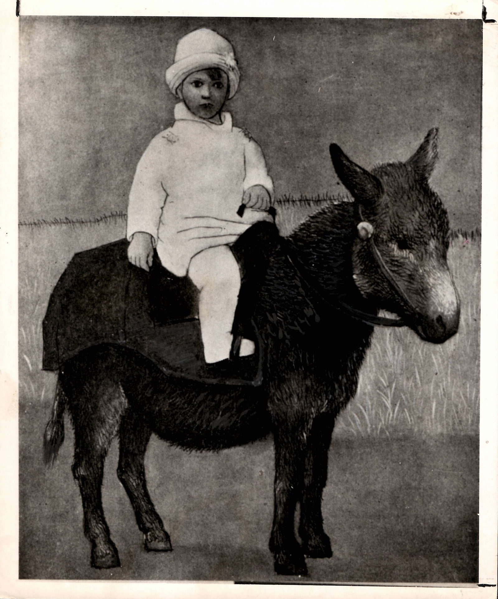 Pablo Picasso Vintage Photograph, Son Portrait Painting (1 of 2)