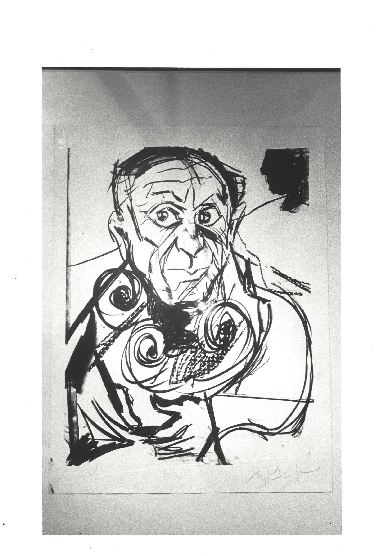 1984 Photo Alexander Rutsch's Portrait of Pablo Picasso (1 of 2)