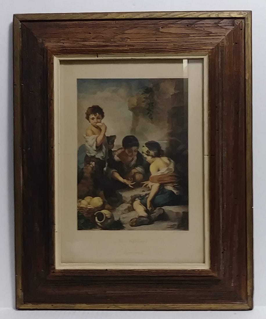 Old Franz-Hanfstaengl Framed Etching Engraving: Old Franz-Hanfstaengl Framed Etching Engraving. Approx Window Size: 9 1/2 x 13 1/2 inches - Approx Painting Size: 16 x 20 x 2 inches. Good condition , See photos.