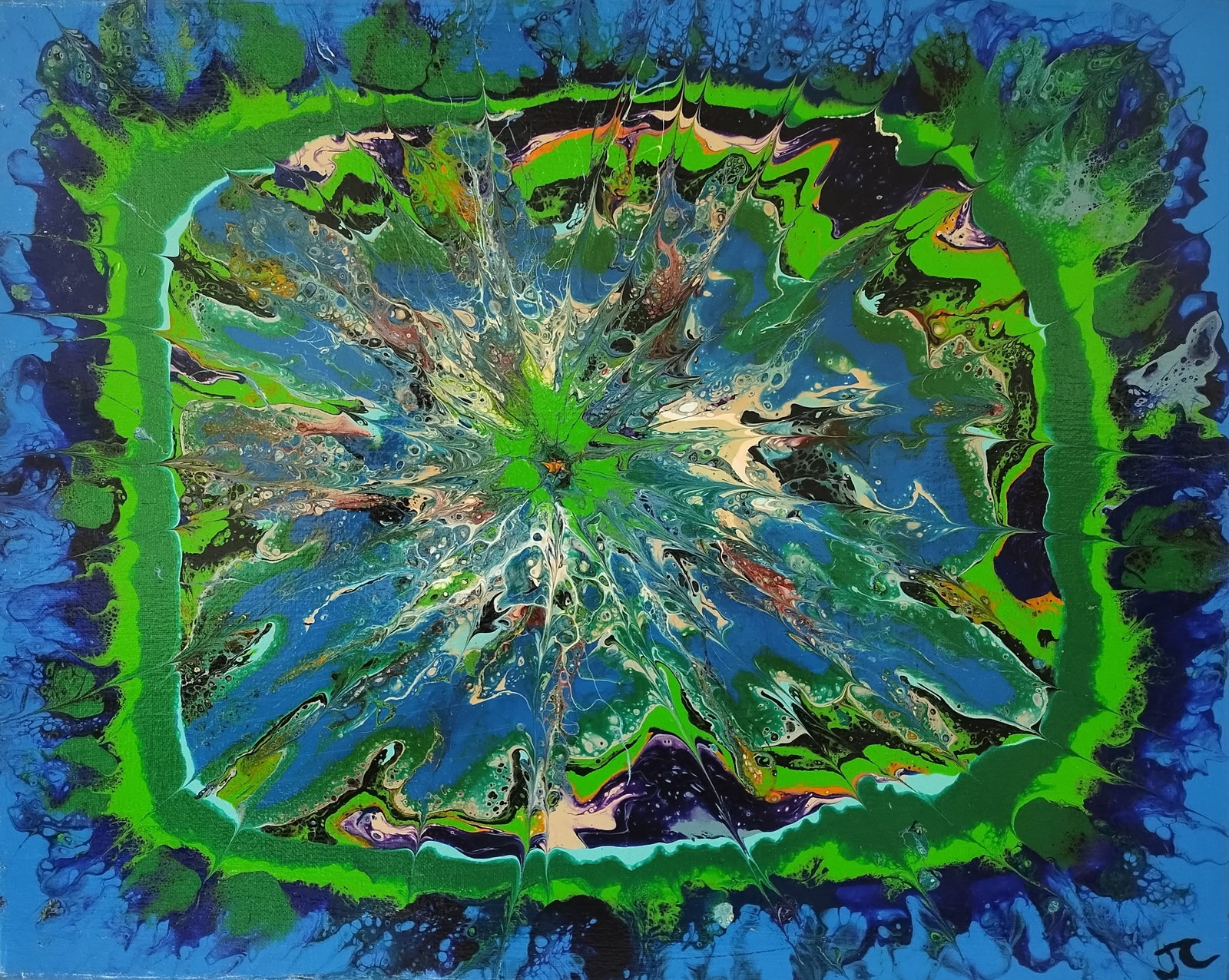 Abstract Art Painting on Canvas (1 of 5)