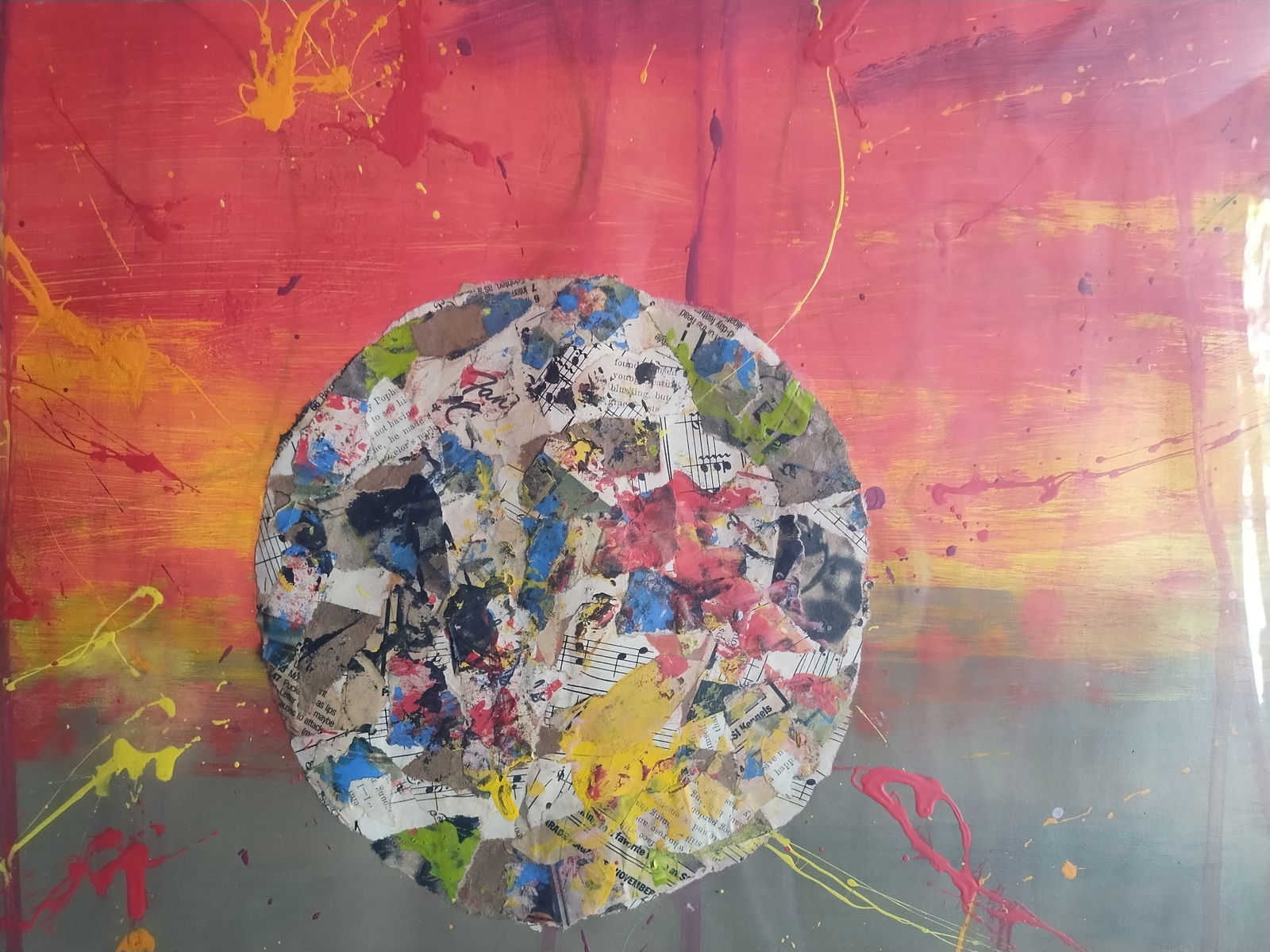 Chuta Kimura(1917-87) Japan - France Untitled abstract Painting,Mixed Media on Paper - 3