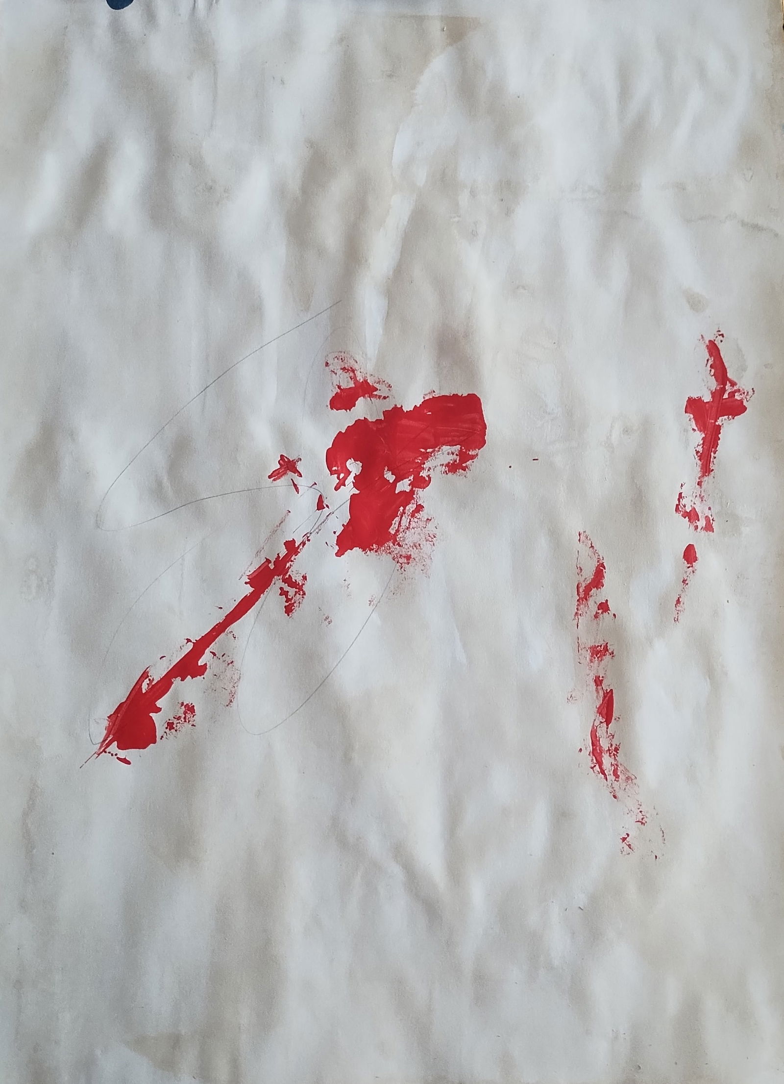 Chuta Kimura(1917-87) Japan - France Untitled abstract Painting,Mixed Media on Paper - 4