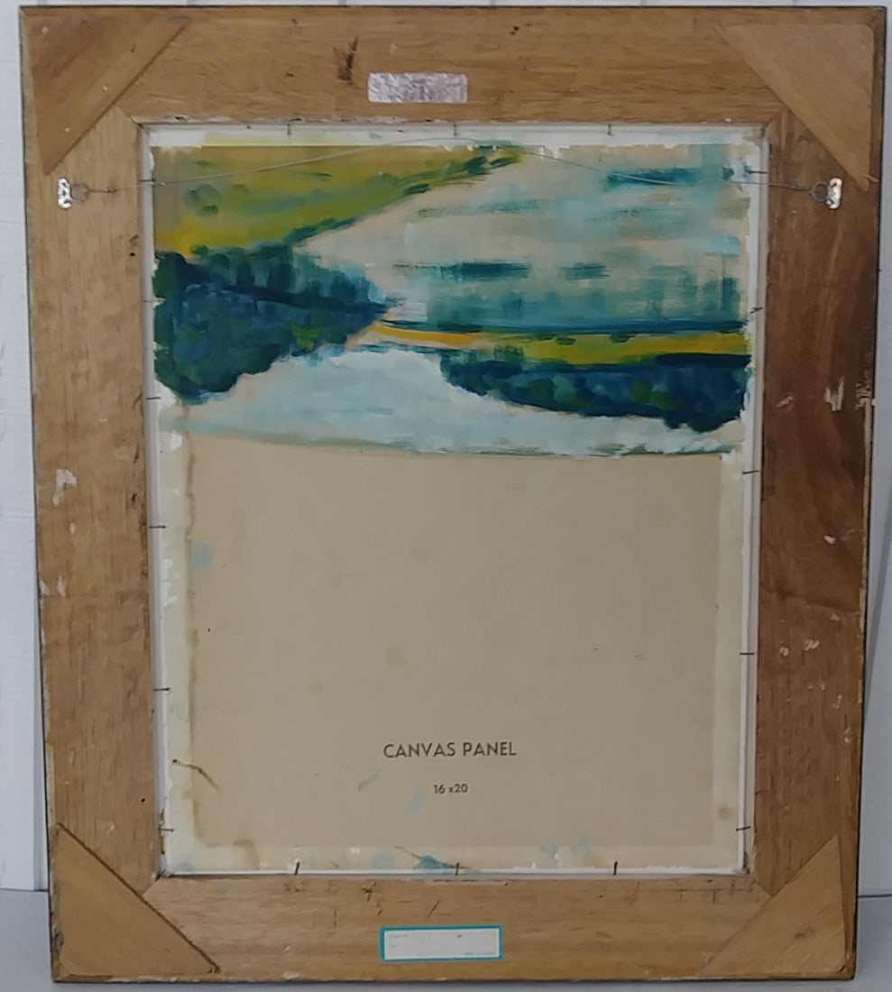 Vintage Original Flower Oil Painting Signed. - 5