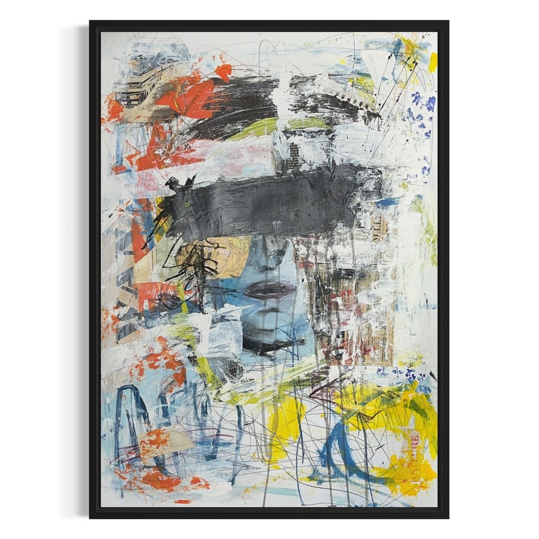 Original Mixed Media Abstract Pop Art Painting Signed (1 of 7)