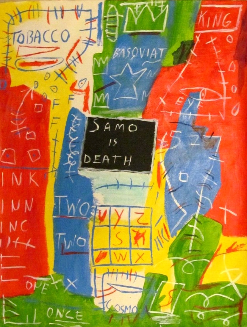 Abstract Painting on Canvas SAMO (1 of 4)