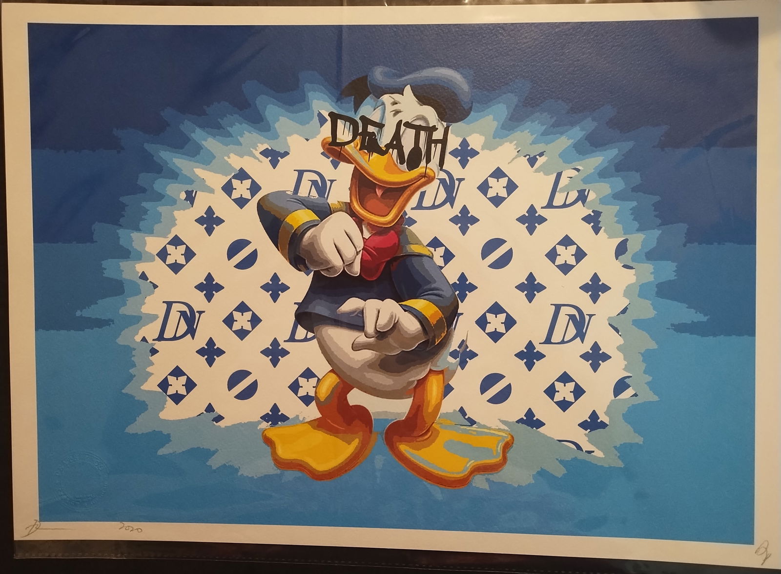 Large Pop Art Lithograph Print W/COA (1 of 1)