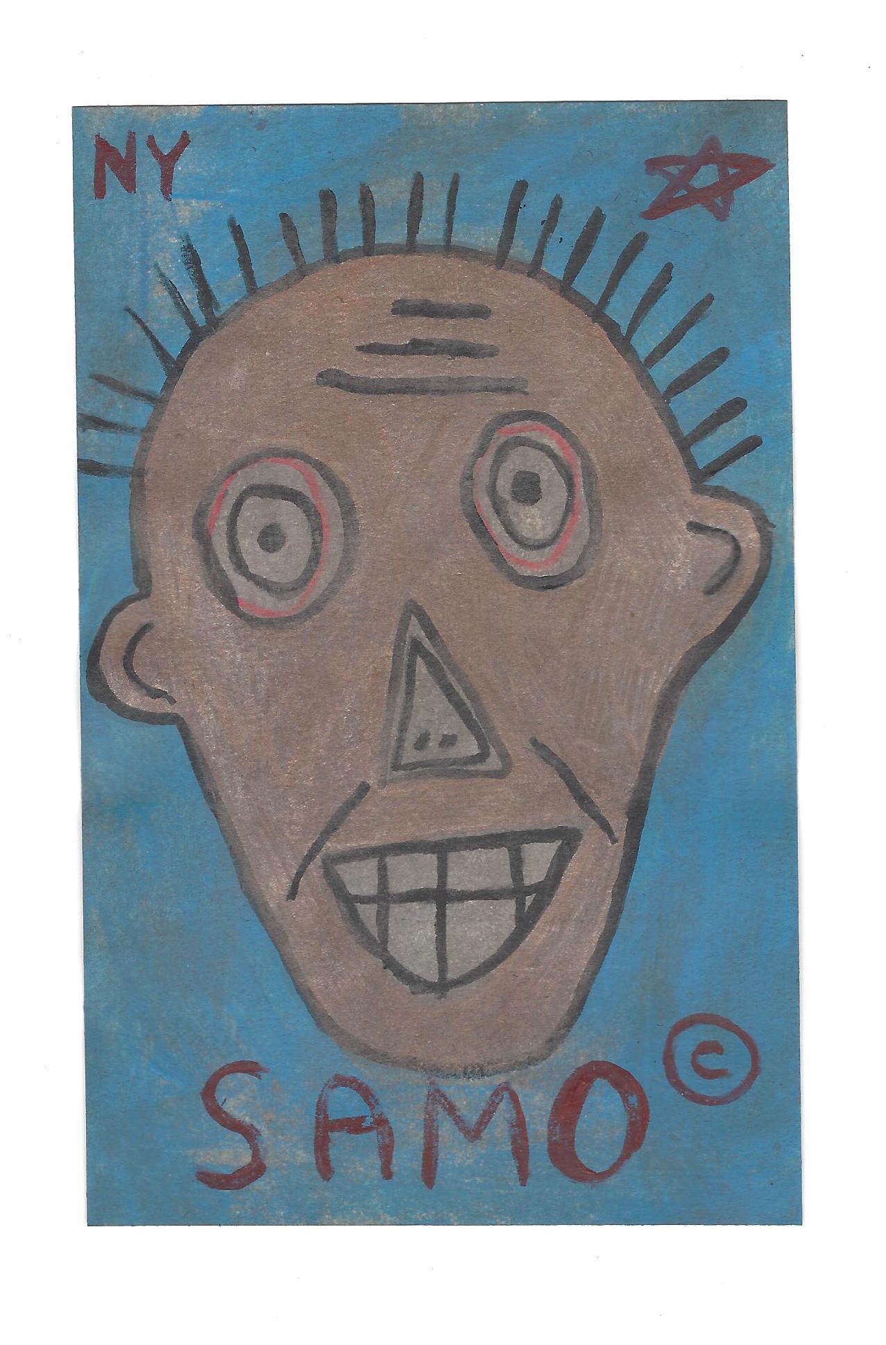 JMB Signed - NYC-SAMO - Painting Souvenir Subway Art Postcard Collection (1 of 2)