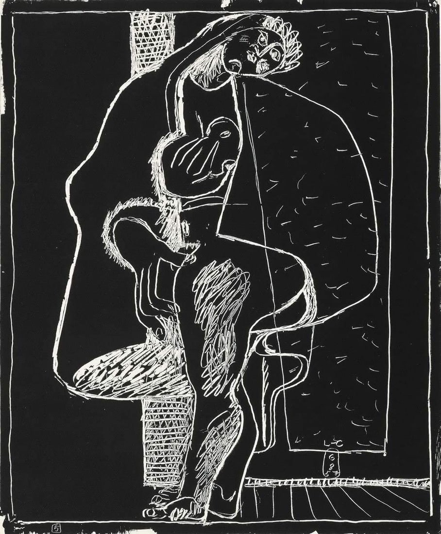 Le Corbusier Lithograph Print. (Little Confidences) (1 of 1)