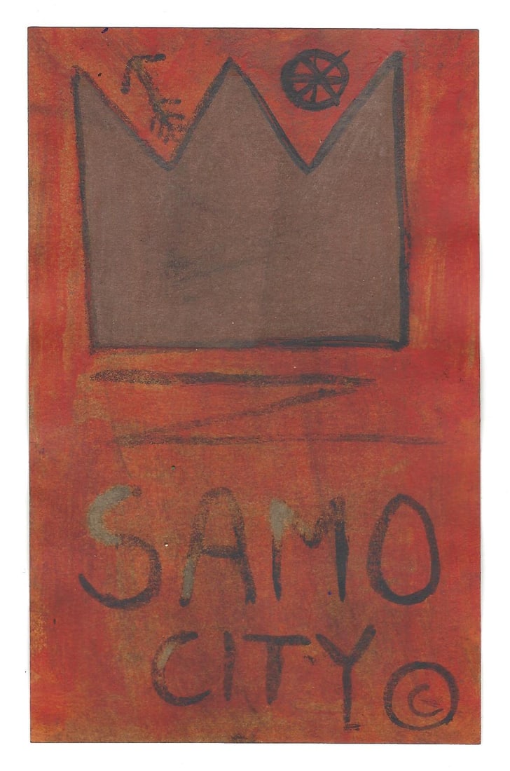 JMB Signed - NYC-SAMO - Painting Souvenir Subway Art Postcard Collection (1 of 2)