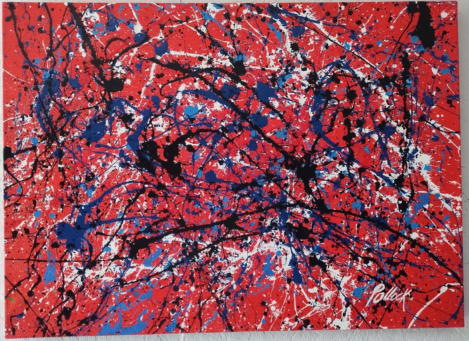 Jackson Pollock Abstract Art Painting on Canvas. (1 of 5)