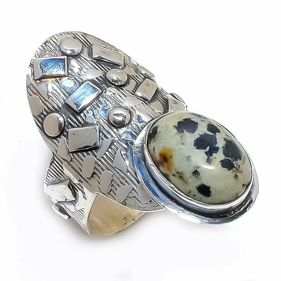 Dalmation Jasper Gemstone Handmade 925 Sterling Silver (1 of 1)