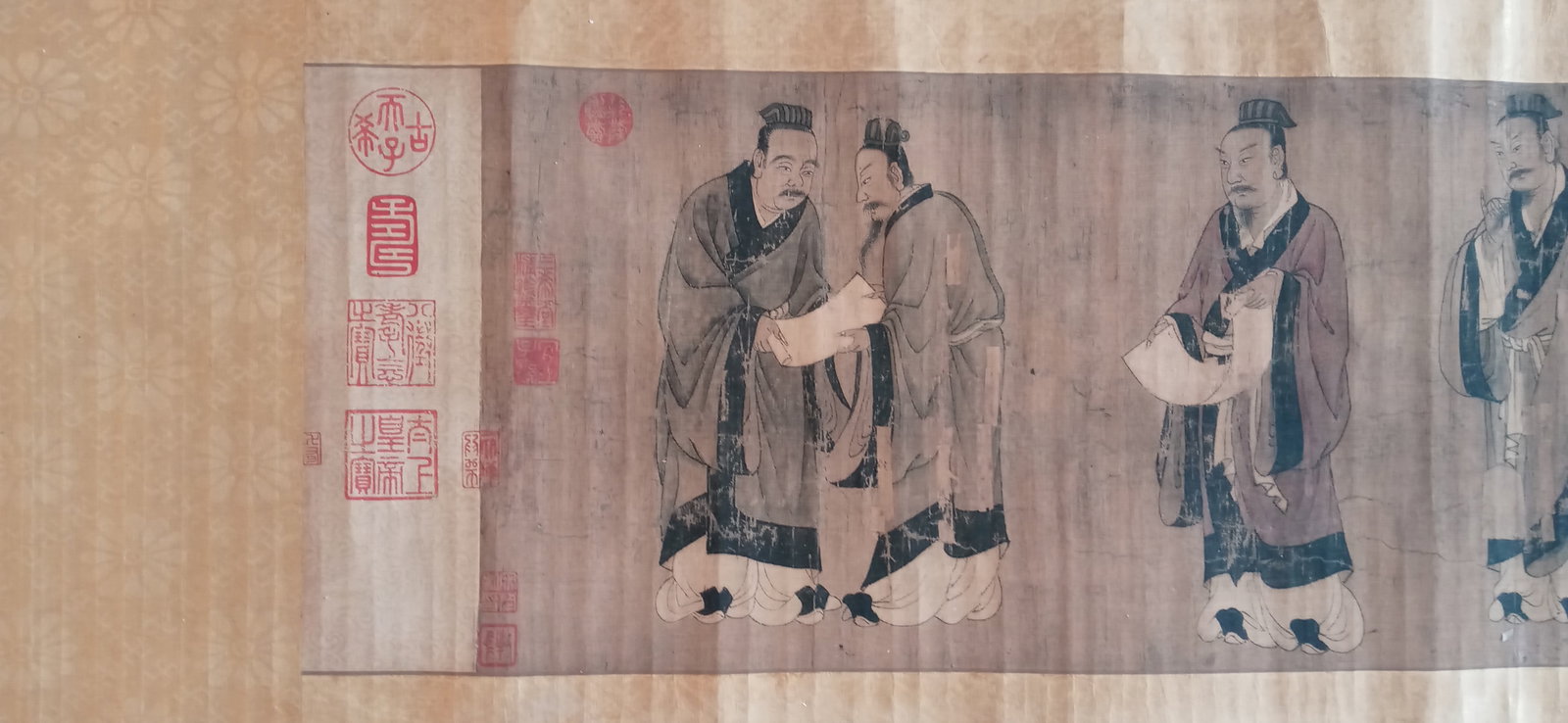 XLRare Chinese Old Calligraphy Painting Scroll-Emperor (1 of 14)