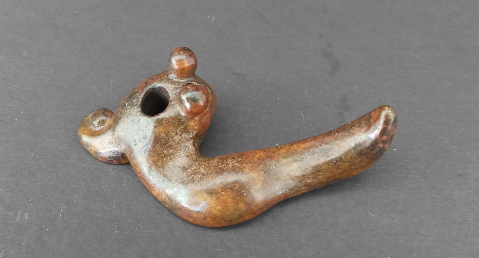 Unique Chinese Hongshan Old Natural Jade Carved -Insect: Unique Chinese Hongshan Old Natural Jade Carved -Insect- Pendant Statue Pendant. Approximate Dimensionï¼š 91mm x 48mm x 25mm